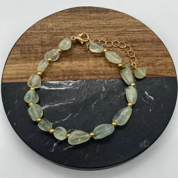 【金運を掴む】プレナイトの財運ブレスレット - 画像2